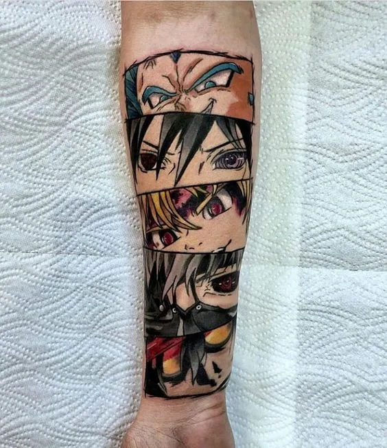 Showcasing Modern and Unique Anime Tattoo Designs