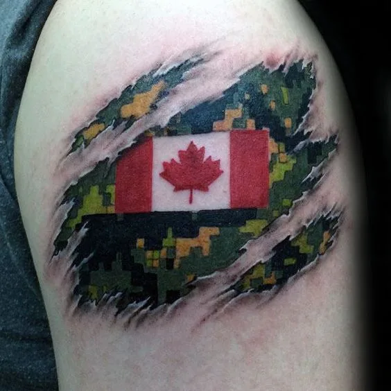 Strategic Placement with Camo Tattoos