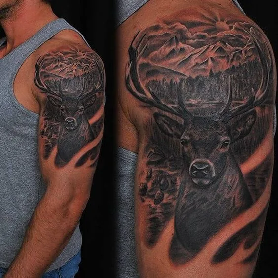 Traditional Military-Inspired Camo Tattoo Designs