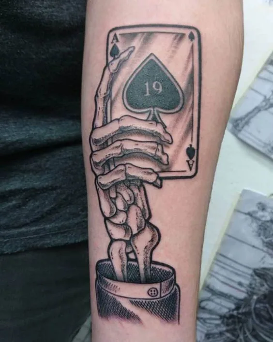 Variations in King of Spades Tattoo Designs