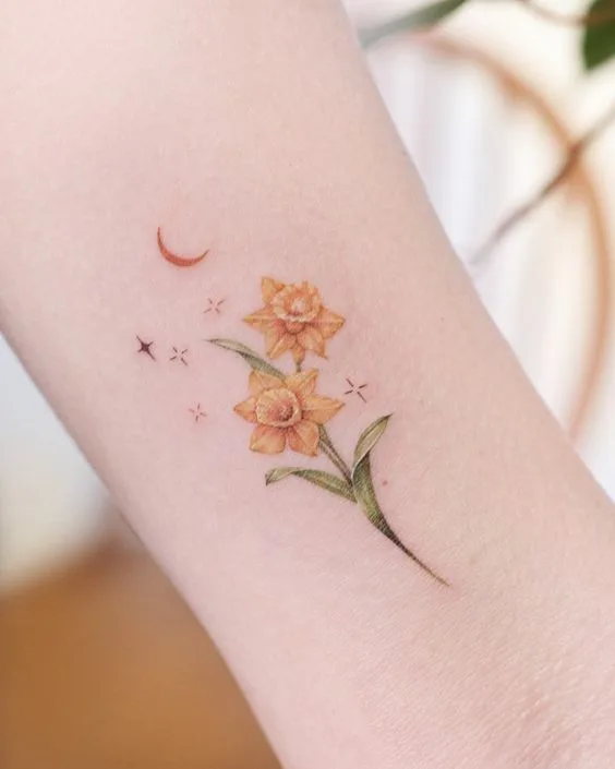 Birth Flower Symbolism in Tattoos