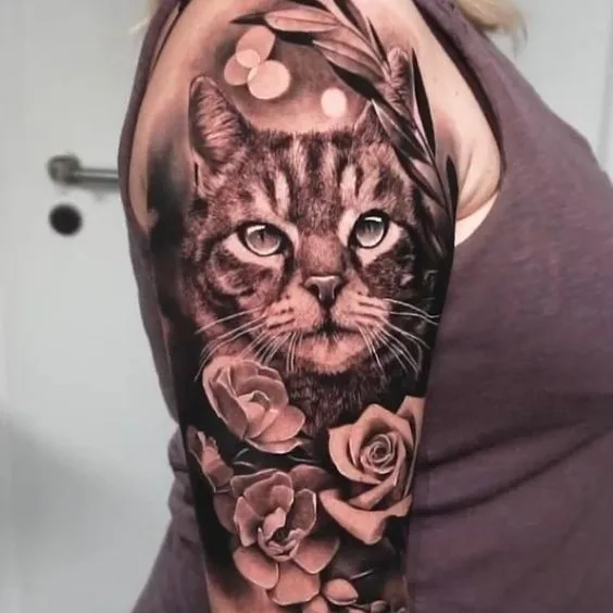 Unique Small Cat Tattoo Designs