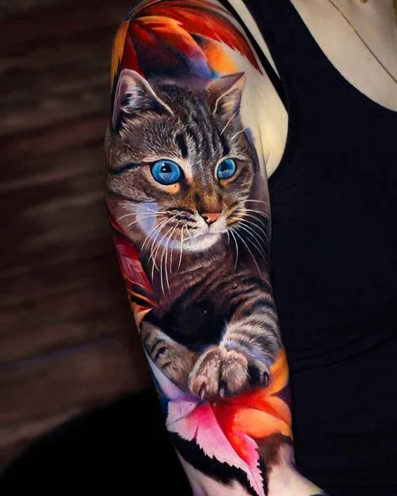 Minimalist Cat Tattoos for Cat Lovers