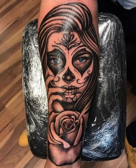 Neo-Traditional and Watercolor Styles for Sugar Skull Tattoos