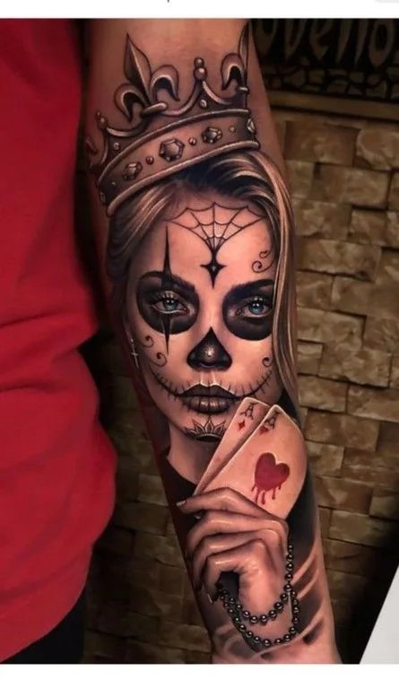 Personalization in Dias de los Muertos Skull Tattoos