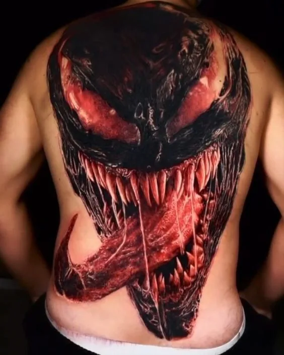 Depicting Venom's Tongue in Tattoos